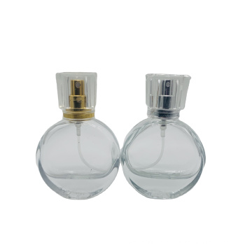 Luxury Round Empty Glass Perfume Bottle 25Ml With Atomizer